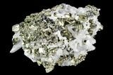 Pyrite, Sphalerite and Quartz Crystal Association - Peru #126583-1